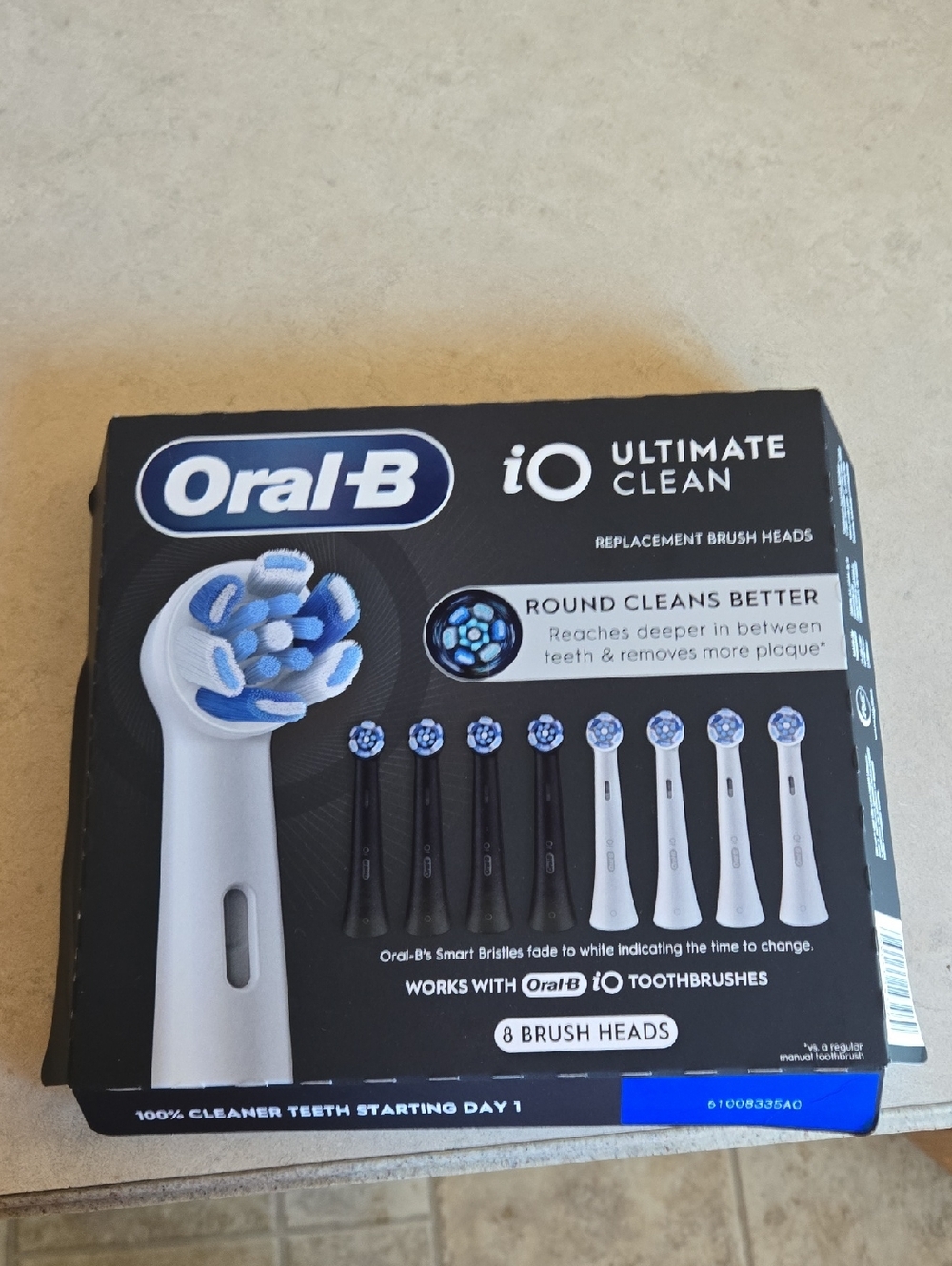 Oral-B iO Ultimate Clean Replacement Brush Heads - White & Black